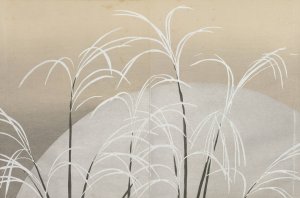 Pampas Grass in Moonlight by Kamisaka Sekka Oil Painting