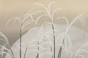 Pampas Grass in Moonlight by Kamisaka Sekka Oil Painting