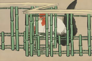Rooster by Kamisaka Sekka Oil Painting