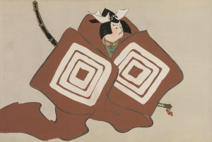 Shibaraku by Kamisaka Sekka Oil Painting