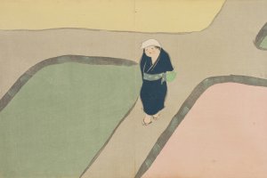 Spring Field by Kamisaka Sekka Oil Painting