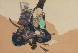 Taira no Tadanori by Kamisaka Sekka Oil Painting