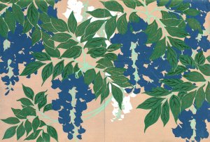 Wisteria by Kamisaka Sekka Oil Painting