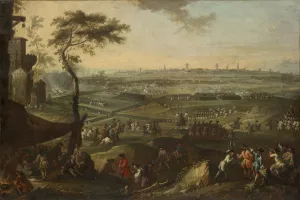 Siege of a Town by Karel Breydel Oil Painting