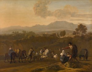 Roman Campagna by Karel Dujardin Oil Painting
