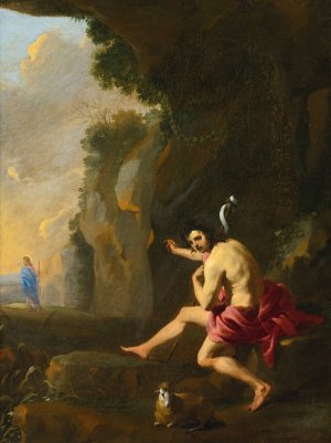 Saint John The Baptist by Karel Dujardin Oil Painting
