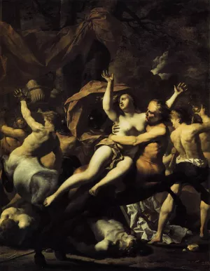 The Battle of Centaurs and Lapiths at Hippodamia's Wedding Oil painting by Karel Dujardin