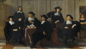 The Regents of the Spinhuis and Nieuwe Werkhuis, Amsterdam by Karel Dujardin Oil Painting