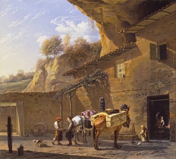 The Smithy  by Karel Dujardin - Hand-Painted Oil Painting Reproduction