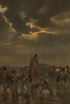 De tocht van generaal Cort Heijligers om Bath te heroveren, Anno 1809 Oil painting by Karel Frederik Bombled