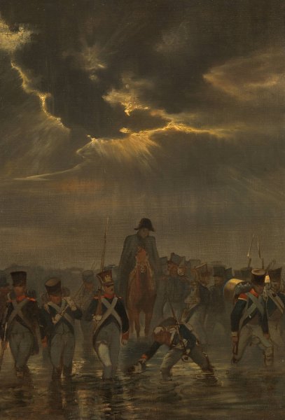De tocht van generaal Cort Heijligers om Bath te heroveren, Anno 1809  by Karel Frederik Bombled - Hand-Painted Oil Painting Reproduction