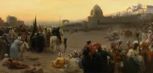 Fantasy in Egypt by Karel Ooms Oil Painting