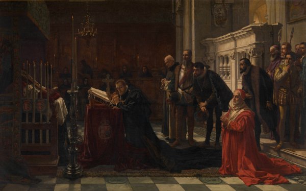 Philip II of Spain Honours Don John of Austria  by Karel Ooms - Hand-Painted Oil Painting Reproduction