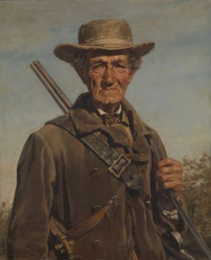 The Forester by Karel Ooms Oil Painting