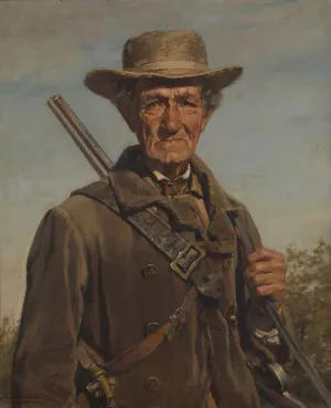 The Forester by Karel Ooms Oil Painting