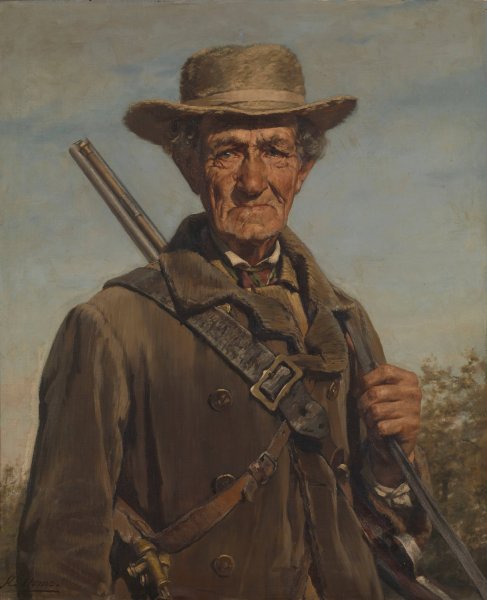 The Forester by Karel Ooms - Hand-Painted Oil Painting Reproduction