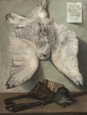Snowy Owl by Karel Purkyne Oil Painting