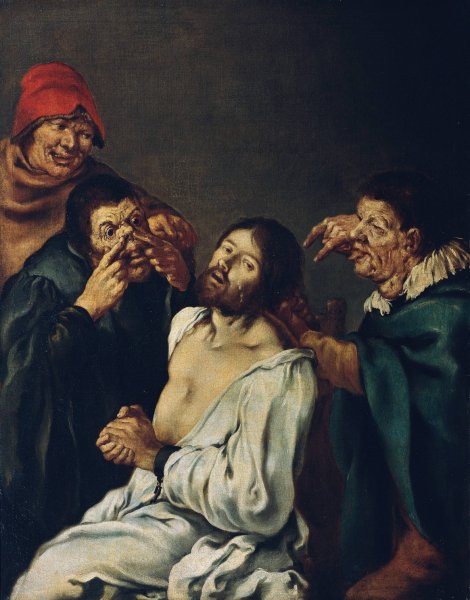 Verspottung Christi  by Karel Skreta - Hand-Painted Oil Painting Reproduction
