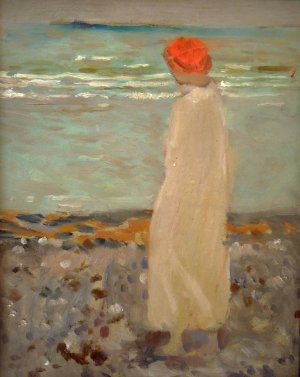 Ocean Beach by Karel Spillar Oil Painting