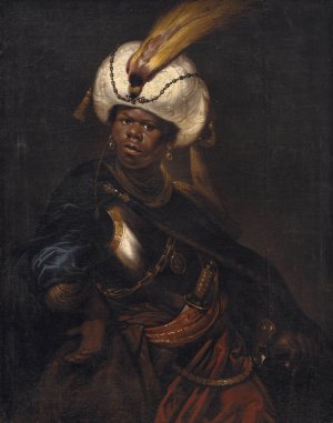 A Man Wearing a Turban and Armour by Karel Van Mander III Oil Painting