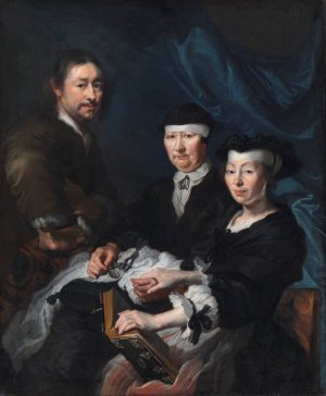 The Artist with his Family by Karel Van Mander III Oil Painting