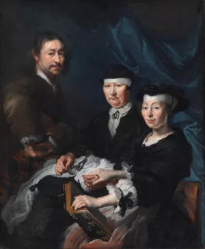 The Artist with his Family by Karel Van Mander III Oil Painting