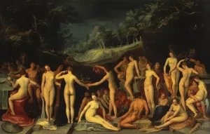 Garden of Love by Karel Van Mander The Elder - Oil Painting Reproduction