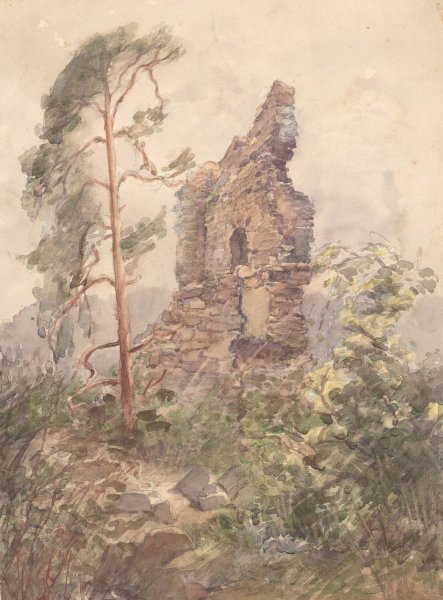 Main Product Photo of Landscape with Ruin  Painting by Karel Vitezslav Masek