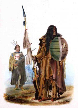 Assiniboin Indians by Karl Bodmer Oil Painting