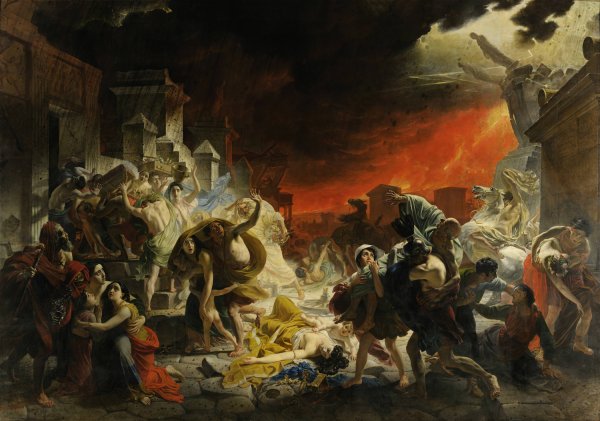 The Last Day of Pompeii  by Karl Bryullov - Hand-Painted Oil Painting Reproduction