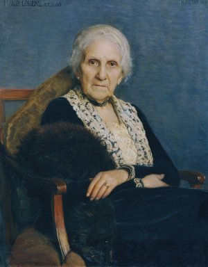 Maria Lorenz by Karl Friedrich Gsur Oil Painting