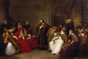 Jan Hus At Constance by Karl Friedrich Lessing Oil Painting