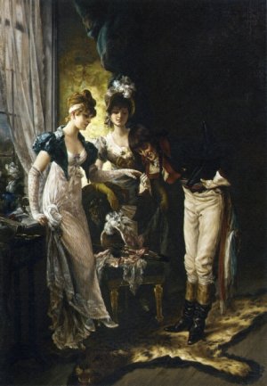The Introduction by Karl Gampenrieder Oil Painting
