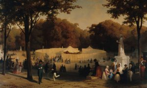 Tente du chef de l'armee marocaine by Karl Girardet Oil Painting