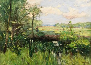 Der Schwielowsee bei Kaputh - Fruhling by Karl Hagemeister Oil Painting