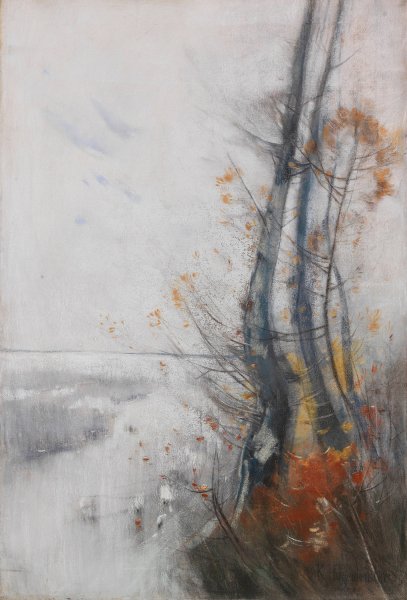 Markische Herbstlandschaft  by Karl Hagemeister - Hand-Painted Oil Painting Reproduction