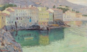 San Michele am Gardasee by Karl Hofmann Oil Painting
