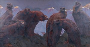 Erwachen by Karl Huck Oil Painting