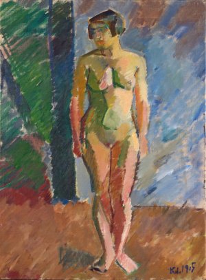 Standing Model by Karl Isakson Oil Painting