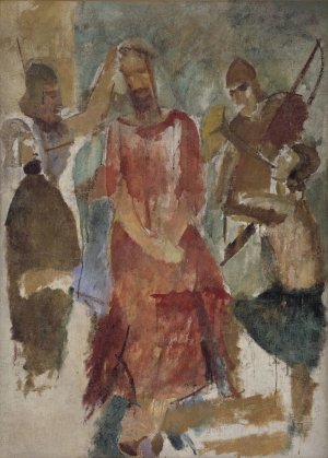 The Crowning with Thorns by Karl Isakson Oil Painting