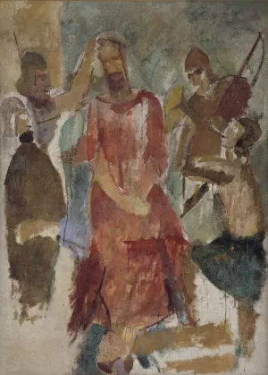 The Crowning with Thorns by Karl Isakson Oil Painting