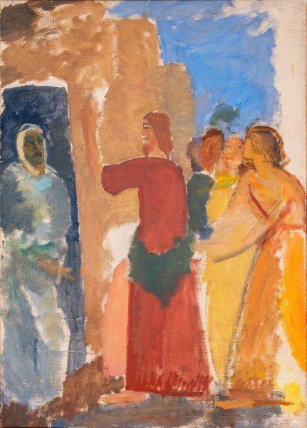 Main Product Photo of The Raising of Lazarus  Painting by Karl Isakson