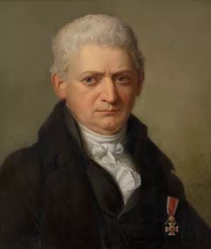 Vinzenz Kern, Arzt und Universitatsprofessor in Wien by Karl Jakob Theodor Leybold Oil Painting
