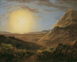Athen nach Sonnenaufgang by Karl Joseph Aloys Agricola Oil Painting