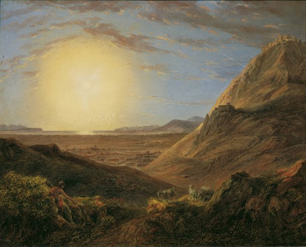 Athen nach Sonnenaufgang  by Karl Joseph Aloys Agricola - Hand-Painted Oil Painting Reproduction