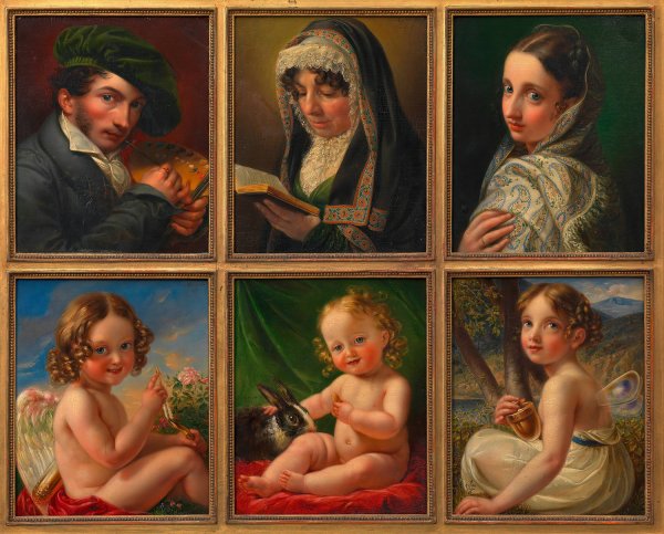 Selbstbildnis  by Karl Joseph Aloys Agricola - Hand-Painted Oil Painting Reproduction