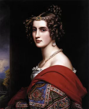 Amalie von Schintling painting by Karl Joseph Stieler