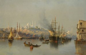 Constantinople by Karl Kaufmann Oil Painting