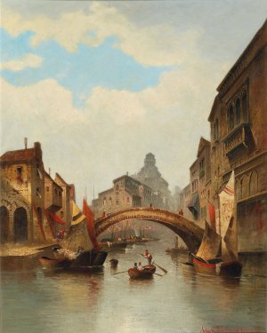 Motiv Aus Venedig by Karl Kaufmann Oil Painting
