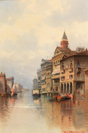 Untitled by Karl Kaufmann Oil Painting